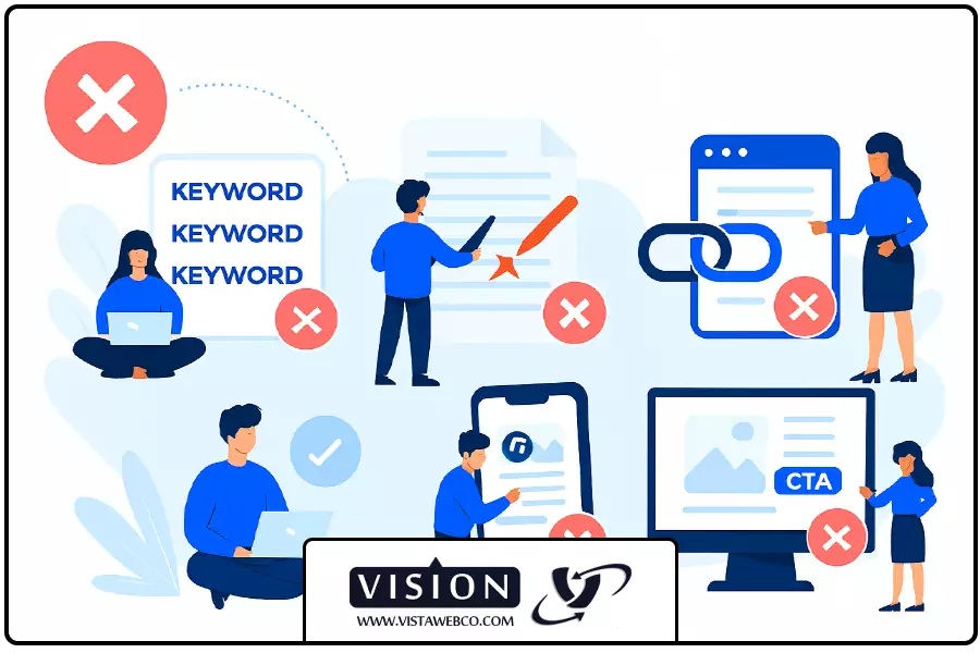 اشتباهات | تولید محتوای سئو محور